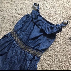 Cat and Jack faux denim romper